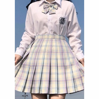 ブランドのギフト 新品JK制服 半袖シャツ セーター ベスト リボン 全て