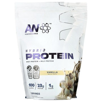 AN Supps, 表現提升，混合蛋白質，香草味，1.6 磅（725 克）