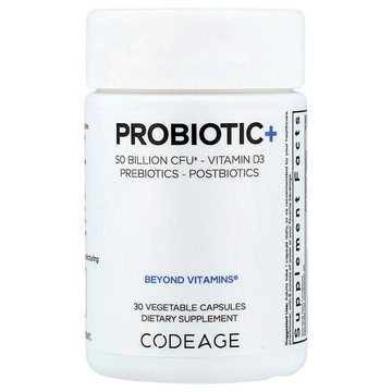 Codeage, 益生菌+，30 粒素食膠囊