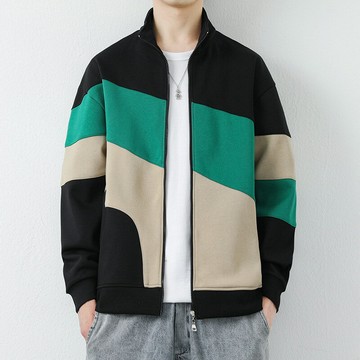 現貨+預購 休閒夾克保暖外套-潮流拼色運動休閒男外套4色74it28【獨家進口】【米蘭精品】