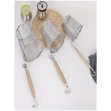 304不銹鋼漏勺麻辣燙煮面撈面勺過濾網撈燙粉筐撈粉面燙菜簍粉籬