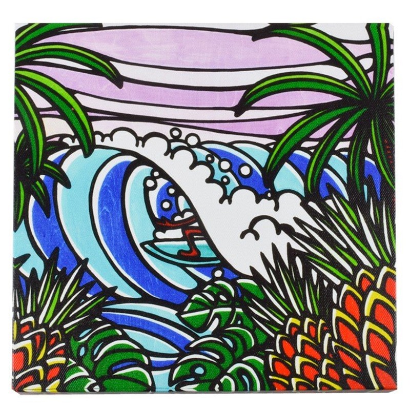 ハワイ アート 絵画 アーティスト キャンバスピクチャーパイナップル