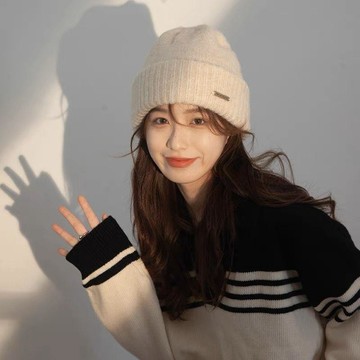 美拉德冷帽🔥帽子女秋冬針織帽子 保暖 大頭圍寬鬆百搭 日常通勤簡約造型 戶外旅行機能穿戴 街頭出遊個性穿著 舒適包覆