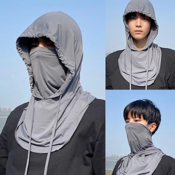 ✨防曬面罩 頭罩 遮全臉防曬面罩騎車臉罩防紫外線戶外冰絲面紗男女夏天護頸圍脖潮