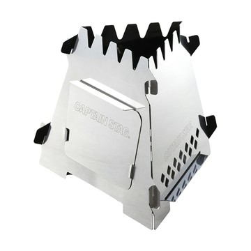【【蘋果戶外】】Captain Stag UG-0046 不鏽鋼組立小型火箭爐 迷你焚火台 登山露營 日本鹿牌