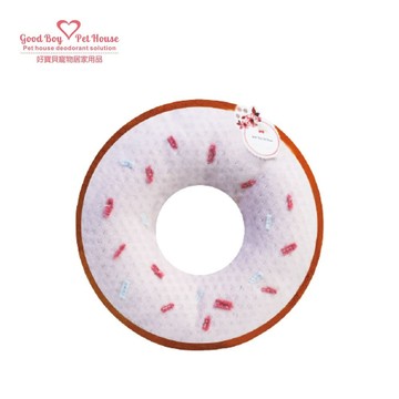 【GBPH好寶貝】潔牙甜甜圈發聲玩具 草莓牛奶巧克力 無香味 貓狗潔牙止癢玩具 寵物可咬可愛玩具