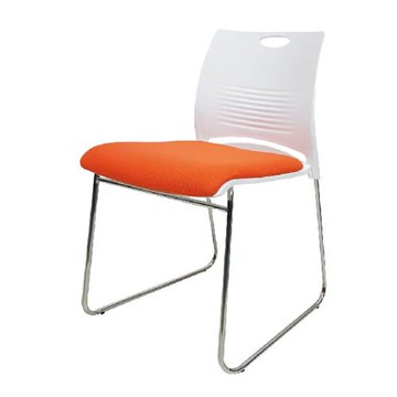 傢俱屋 里彩雷克斯訪客椅 白橘 白黑 白綠