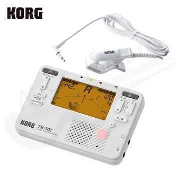 KORG TM-70C 調音節拍器/含拾音夾 (白色) 管樂團專用