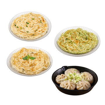 食之香 【X師大許記】生煎包2盒+蔥抓餅3包(原味/香椿/九層塔)