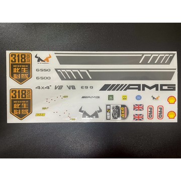 MOVE 莽牛貼紙 1/10 1/8 遙控車車殼貼紙 攀岩車貼紙 越野車貼紙 車殼貼紙 透明貼紙 裝飾貼紙