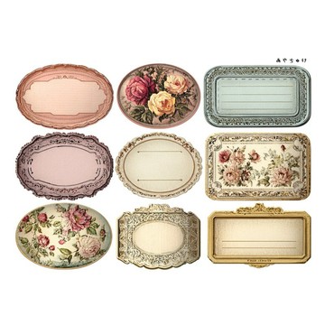 【9 月新品】20-147-0051 裁切紙張 幻想復古浪漫喫茶
