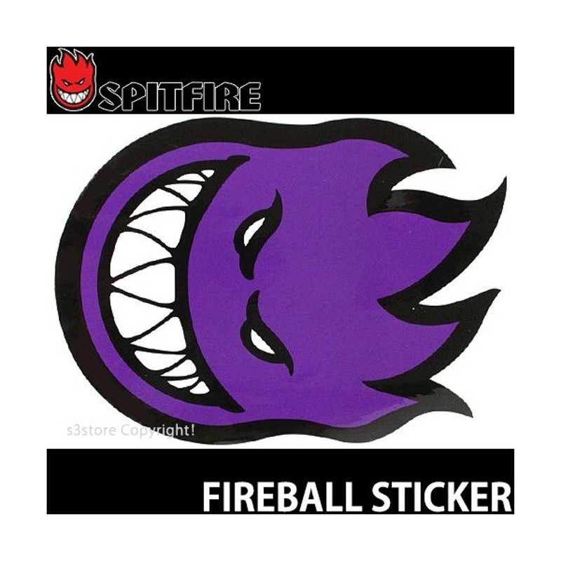 スピットファイヤー ファイヤーボール ステッカー SPITFIRE FIREBALL STICKER スケートボード シール ロゴ 定番  カラー:Pple サイズ:XL 通販 LINEポイント最大1.0%GET | LINEショッピング