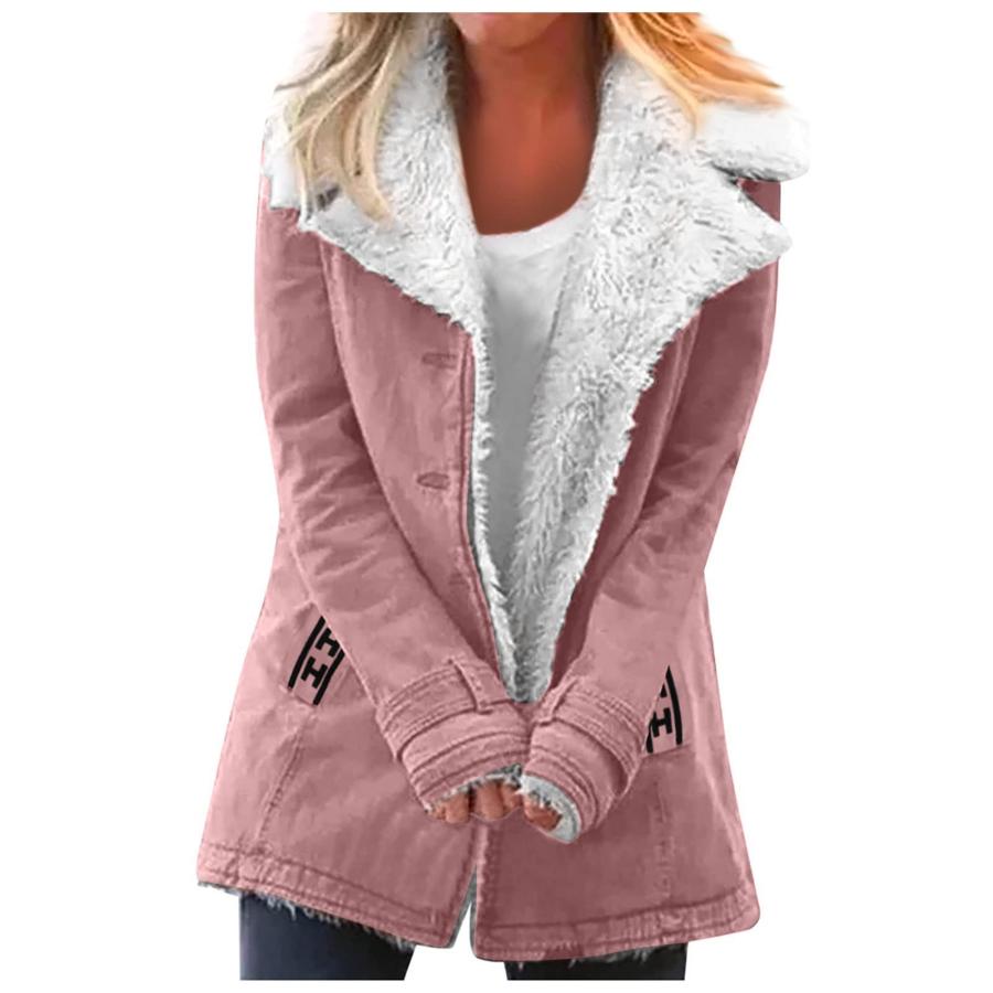 Winter Coats for Women,Woolen Blend Fleece Lining Jackets Thicken