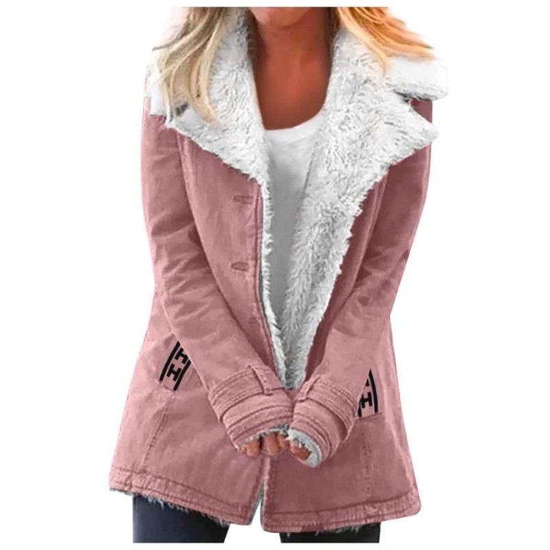 Winter Coats for Women,Woolen Blend Fleece Lining Jackets Thicken