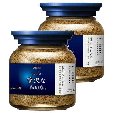 AGF 微奢華咖啡店 華麗柔順咖啡  80g  1入  2罐