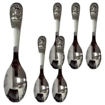 王樣 法式兒童匙6件組  湯匙 6支  1組  不鏽鋼色