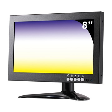 CHICHIAU 8吋IPS LED寬液晶螢幕顯示器(AVBNCVGAHDMI)