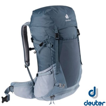 【Deuter】網架式 Futura 32L 超輕透氣排汗登山背包(附防水雨罩)/ 3400821 深藍/水藍