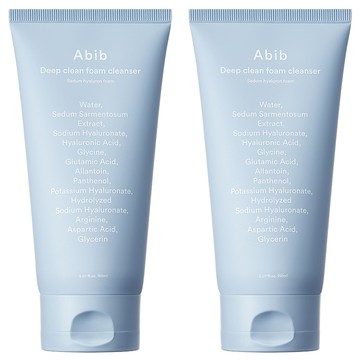 Abib 阿彼芙 台灣公司貨 玻尿酸保濕潔淨洗面乳  2條  150ml