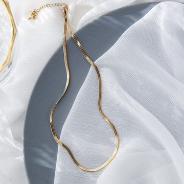 冷淡風創意不規則項鏈簡約幾何雙環閨蜜鎖骨鏈韓國小眾頸鏈女H752