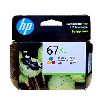 HP 67XL 高印量彩色墨水匣 3YM58AA 原廠高容量 適用於HP印表機 色彩鮮明 列印品質穩定  彩色  1個