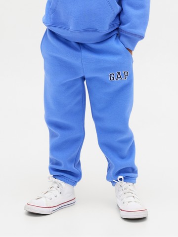 男幼童裝 Logo刺繡鬆緊棉褲-藍色