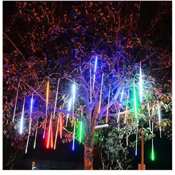 流星雨LED燈彩燈閃燈串燈滿天星戶外防水裝飾燈七彩流水掛樹掛燈