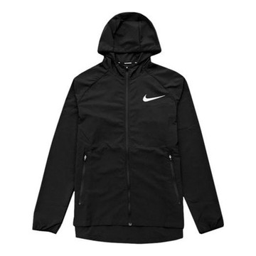 Nike Quick-drying Sports Windbreaker Hooded Jacket 'Black'
