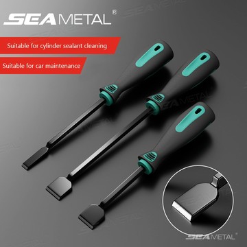 SEAMETAL 氣缸剷刀 清理汙垢用的剷刀 産刀 剷子 修車師傅常用工具 氣缸密封膠油 錳鋼寬頭一字螺絲刀