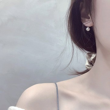 925銀針網紅韓國超仙短款個性耳墜女耳環新款耳飾耳釘耳環女秋冬