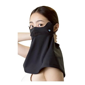 【海夫健康生活館】HOII授權 后益 mr. hosea ho 貓型透氣防曬面罩 黑色