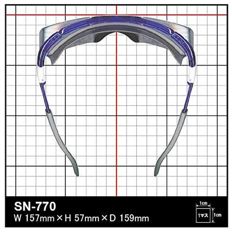 おトク情報がいっぱい！ 山本光学 オーバーグラス保護めがね SN-717 PET-AF ブルー SN-717PET-AFBL 