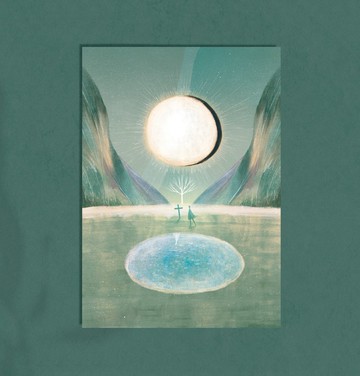 插畫明信片 - 黑暗與光明