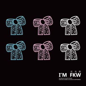 反光屋FKW 碎花蝴蝶結 蝴蝶結 反光貼紙 安全帽貼紙 機車貼紙 可愛貼紙 Fiddle LT MANY CUXI 通用