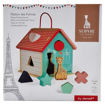Janod 蘇菲的世界 我的形狀屋  1盒
