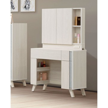 【LOVE樂芙】多沃克2.7尺鏡台(含椅)A25CG0240