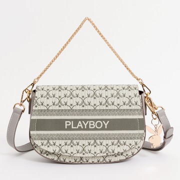 PLAYBOY - 馬鞍包 Miss bunny系列 - 灰色