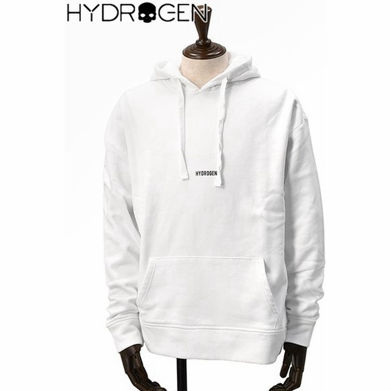 ハイドロゲン Hydrogen スウェットパーカー メンズ プルオーバー Antoniaコラボ コットン ホワイト ブランドロゴ 裏起毛 でらでら ブランド 通販 Lineポイント最大0 5 Get Lineショッピング