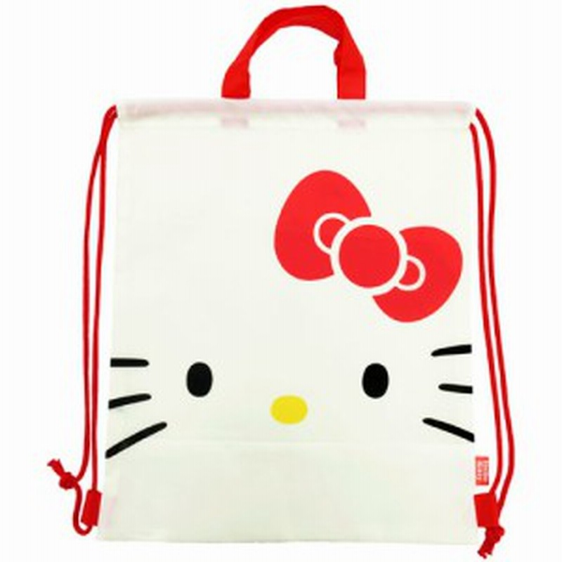 サンリオ ハローキティ Hello Kitty ナップサック 女子 ビニール キッズ おしゃれ ナイロン 小学校 通販 Lineポイント最大1 0 Get Lineショッピング