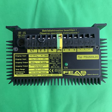 二手德國福雅思FEAS PSU500L24 24V 15A 無風扇自冷電源