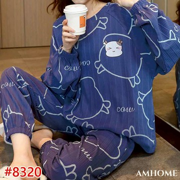 【Amhome】韓版明星可愛卡通居家休閒2件式套裝# 111728(現貨+預購)
