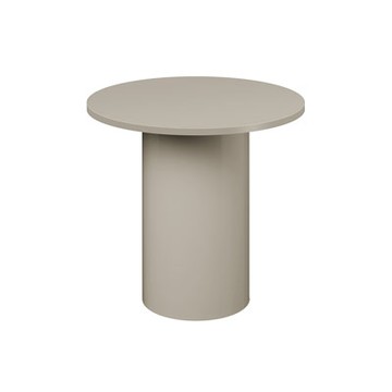 ENOKI METAL 蕈菇金屬邊桌（40cm、米灰）