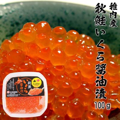 ふるさと納税 稚内市 わっかないの秋鮭いくら醤油漬 100g