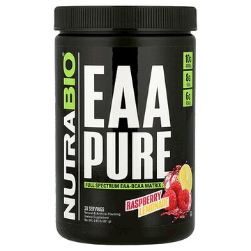 NutraBio, EAA Pure，樹莓檸檬水，0.93 磅（421 克）