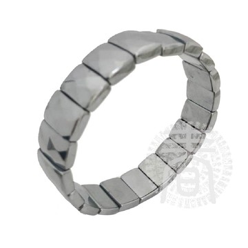 鉑麗星太赫茲 霸氣素面手鍊【小】1條隨機出貨- 太赫茲能量石波動提升磁場氣場平安手環 氣質優雅大方