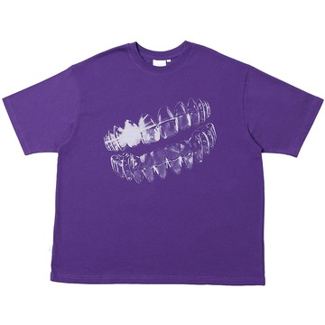 MTA M26ST4 TEETH BOXY TEE 透明牙齒 寬短版 短T (紫色)