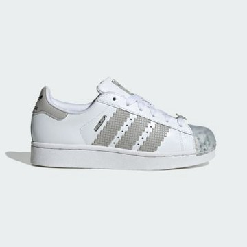 Adidas 愛迪達 Superstar II J[JP8082] 大童 休閒鞋 Minecraft 舒適 白 灰