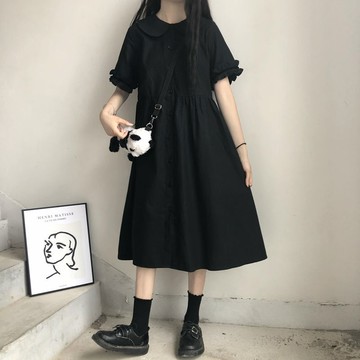 溫柔風裙子仙女超仙森系小個子日系軟妹甜美可愛學生仙氣連衣裙夏