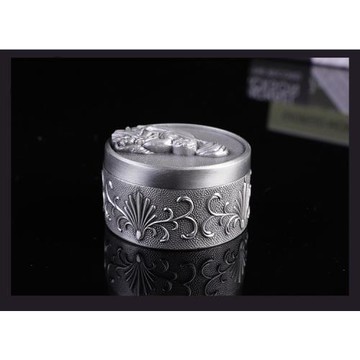 復古金屬工藝品聖母圓形首飾盒