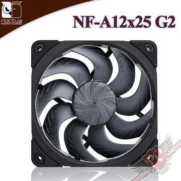 Noctua 貓頭鷹 NF-A12x25 G2 PWM 12公分 SSO2 黑化 軸承靜音扇 PCPARTY